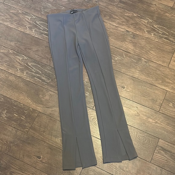 ZARA Gray Flared Pants - Picture 1 of 3